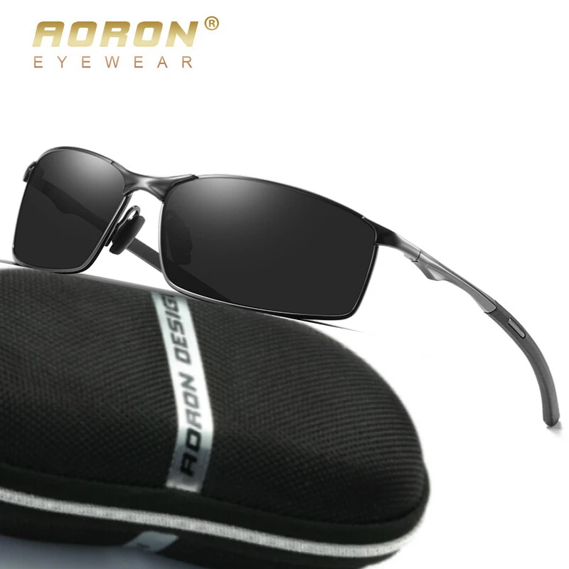 Aluminium Herren Sonnenbrille Polarisiert HD Uv400 Schutz Fahren Pilotenbrille