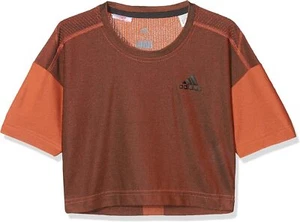 Adidas Kids T-Shirt Training Knit, Orange / Carbon / Hi-Res Orange, 140 - Picture 1 of 2
