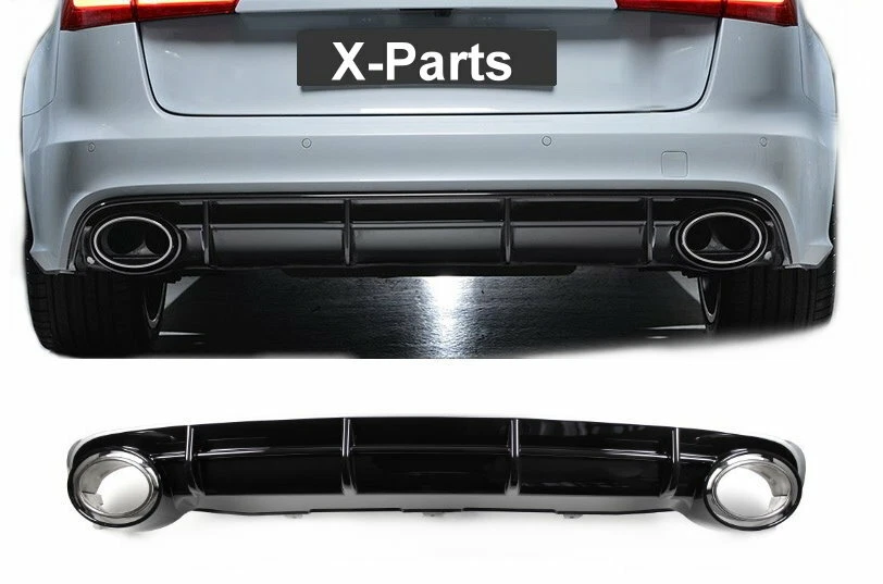 Difusor Trasero Negro Incl. Parabrisas para Audi A6 C7 Limo Avant 2012-2014 No - Imagen 1 de 1
