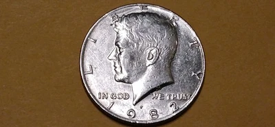 1982-P Kennedy Half Dollar-Clean,Scarce Key Date! - Image 1 of 3