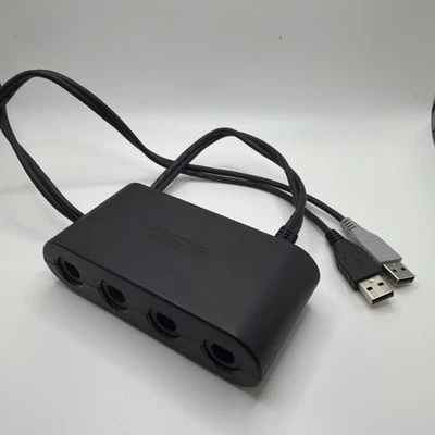 GameCube Controller Adapter - Official Nintendo Wii U WUP-028 Accessory - Image 1 of 4