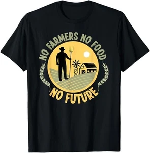 NUEVA LIMITADA Cool No Farmers No Food No Future Design Mejor Camiseta S-3XL - Imagen 1 de 1