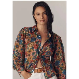 MOTHER The Rhapsody Exes Buttondown Blouse - Size Large (New) - Picture 1 of 7