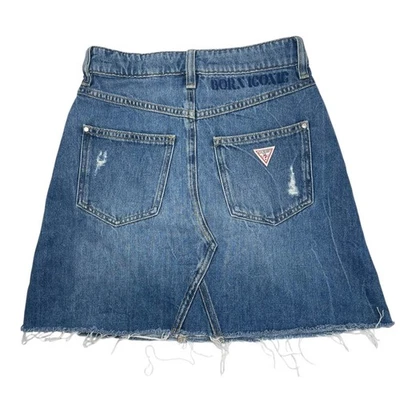 Minifalda vaquera bordada Guess única "Born Iconic" talla 25 hecha de forma sostenible Foto 1 de 4