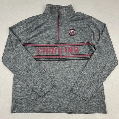 Suéter masculino Carolina do Sul Gamecocks grande cinza coliseu 1/4 zíper pulôver NCAA - Imagem 1 de 4