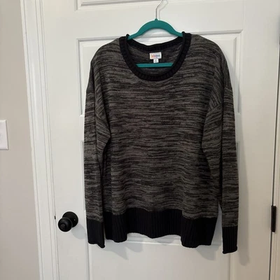 Suéter Lularoe Harper venta al por menor $55 - XL negro - artículo #244 Foto 1 de 4