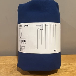 IKEA GINSTMOTT Light Filtering Curtains Dark Blue 57x84" 205.971.88 Heavy - Picture 1 of 5