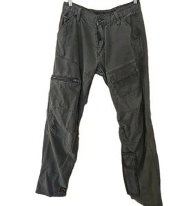 Vintage G-Star Raw Army SC Elwood Cargo Hose Grün Taschen Y2k Herren 31x32 - Bild 1 von 12