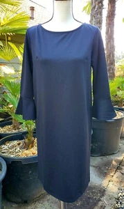 NWT Occasionally Made Knit Dress Black Bell Sleeve Size Small - Picture 1 of 5