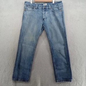 Antik Jeans Mens 36 Blue Embroidered Back Pockets 90s Y2K Casual Classic Denim - Picture 1 of 10