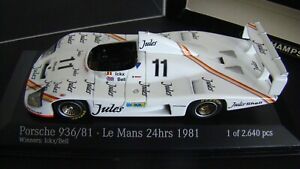 miniature 1/43 Minichamps Porsche 936/81 Winners Le Mans 1981 "Jules"