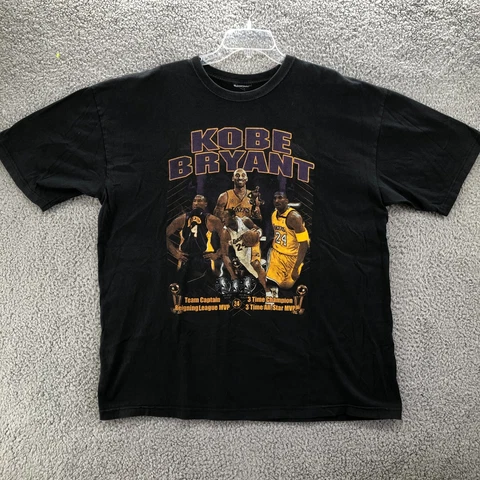 VTG Kobe Bryant Shirt Mens XXL 2XL Black Closer Black Mamba NBA Basketball Adult Cover