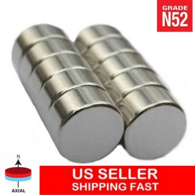 ARTEC 1/2 x 1/4 inch Neodymium Disc Magnets Super Strong Rare Earth Magnet N52