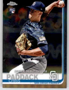 2019 Topps Chrome Update Rookie Debut Chris Paddack RC Insert MLB PWE Padres #55 - Picture 1 of 2