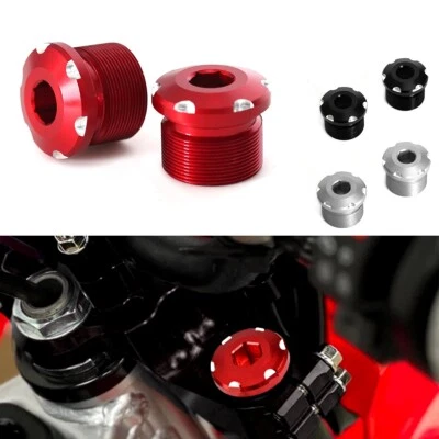3D Front Fork Top Cap Screws For Honda CRF110 CRF110F CRF125 CRF125F 2019-2024 - Image 1 of 4