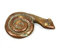 Art African Weight Bronze Snake Coiled Arte Goldweight - 2,8 CMS