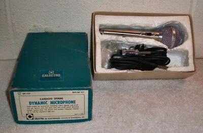 CALECTRO ELECTRONICS Q4-152 CARDIOID DYNAMIC MIC MIKROFON Hi-Z ideal für Harfe - Bild 1 von 4