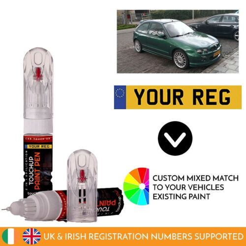 Touch Up Paint Pen For MG ZR Mixed By Car Registration Reg Numberplate
