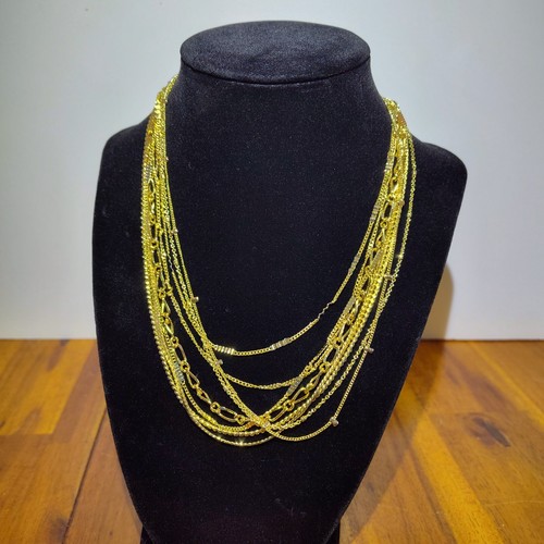 VETEMENTS Lotto 8 collane tono oro bigiotteria moda costume vestire oggetti di scena