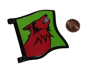 Playmobil Miniatur Mittelalter Wolf Flagge - C42 - Bild 1 von 2