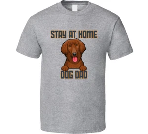 Flat Coated Retriever At Home Dog Dad Father's Day T Shirt - Picture 1 of 2