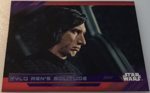 2017 Star Wars The Last Jedi Series One PURPLE Kylo Ren's Solitude #75 Card!