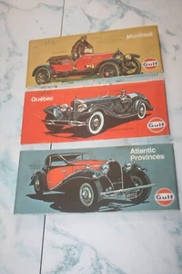 Vintage 1971 Gulf Oil Maps Atlantic Provinces, Quebec & Montreal - Picture 1 of 4