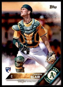 2016 Carson Blair Oakland Athletics Topps Rookie Baseball Card # 352
