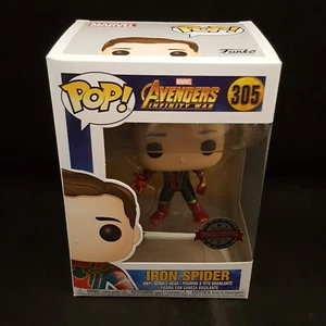FUNKO POP MARVEL AVENGERS INFINITY WAR IRON SPIDER #305 EXCLUSIVE VINYL FIGURE - Picture 1 of 7