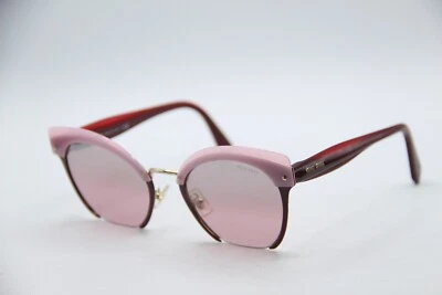 NUEVAS GAFAS DE SOL MIU MIU SMU53T CCG-7L1 ROSA BORGOÑA DEGRADADO AUTÉNTICAS 53-22 Foto 1 de 4
