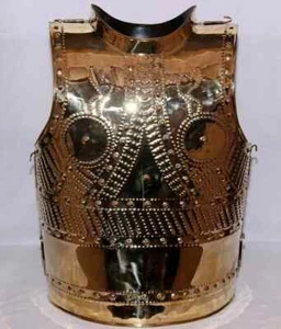 Medieval Knight Roman Brass Celtic Embossed Cuirass Breastplate Jacket - Picture 1 of 5