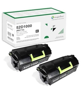 52D1000 Toner Cartridge High Yield (2-Pack) Compatible Replacement for Lexmark - Picture 1 of 6