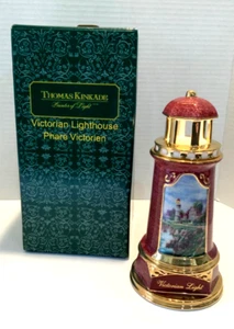 Thomas Kinkade Painter of Light “Victorian Lighthouse” Lamp 8” night light works - Picture 1 of 6
