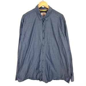 CAMEL ACTIVE Men's Shirt Size XXL (2XL) Regular Fit Blue Cotton Geometric Spread - Picture 1 of 9