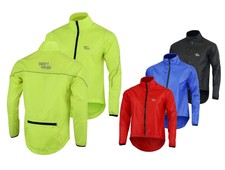 Mens Waterproof Cycling Jacket Breathable Lightweight High Visibility Jacket