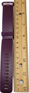 Fitbit Charge 3 4 Watch Band Diamond Pattern Strap Dark Purple 18 cm - Picture 1 of 1