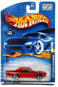 Hot Wheels 2001 #100 1970 Plymouth Road Runner - Foto 1 di 1