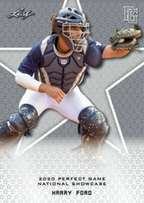 HARRY FORD 2020 "1ST EVER PRINTED" LEAF PERFECT GAME ROOKIE CARD #44! MINT!