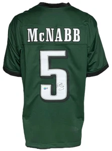 Philadelphia Eagles Donovan McNabb Autographed Pro Style Green Jersey BAS Aut... - Picture 1 of 1
