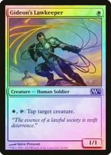 Gideon's Lawkeeper FOIL Magic 2012 / M12 PLD White Common MAGIC CARD ABUGames