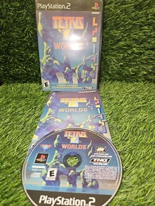 Tetris Worlds - (PS2, 2001)  Complete CIB Black Label Tested Works - Picture 1 of 3