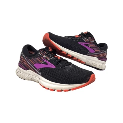 Brooks Adrenaline GTS 19 Womens 9.5 Black/Purple/Orange/White - Image 1 of 4