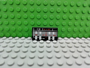 Lego 1 negro 2x4 máquina impresa de azulejos - Imagen 1 de 1