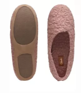Clarks Ladies Slippers COZILY DREAM Dusty Pink UK 8 D EU 42 - Picture 1 of 6