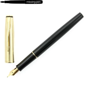 Parker Insignia Cartridges Fountain Pen in Black Gold with gold plated M-nib - Picture 1 of 10