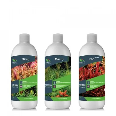 Engrais Complet Macro-Micro-Fer PlantSerum 200 Ml Pour Plantes D'aquarium • 19.99€