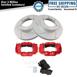 Front Ceramic Brake Pad & Rotor Kit For 2001-2007 Toyota Sequoia 00-06 Tundra - Picture 1 of 12