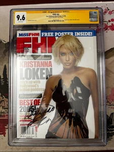 FHM #64 CGC 9.6 Signed By Kristanna Loken 2006 - Picture 1 of 3
