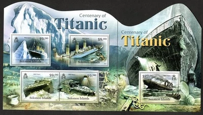 Hojas Islas Salomón 2012 Sc #1171 Centenario del Titanic MNH Foto 1 de 2