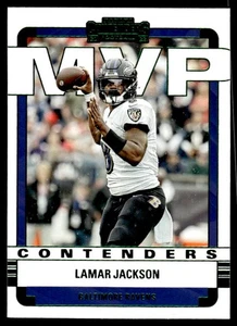 2022 Panini Contenders #MVP-LJA Lamar Jackson MVP Contenders Emerald - Picture 1 of 2